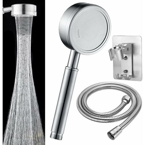 Edelstahl-duschset Mit Duschhalterung, 1,5 M Duschschlauch, Duschkopf Mit Wasserfilter, Wassersparendem Duschkopf