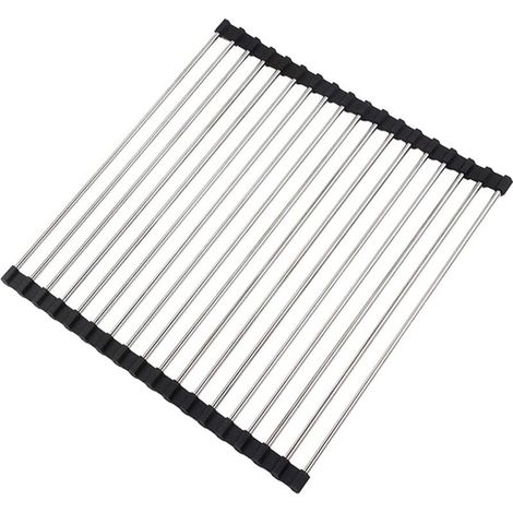 Küchen-abtropfgestell, Faltbares Abtropfgestell, Küchen-abtropfgestell Aus Edelstahl, Abtropfgestell Für Die Spüle, Abtropfmatte, 43 X 35 Cm -