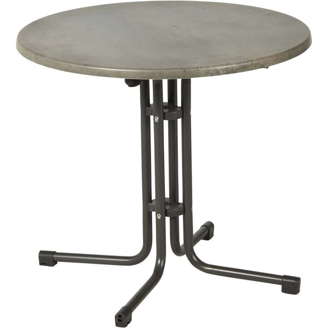 Acamp Klapptisch piazza Rund Anthrazit-Cemento Ø 80 cm