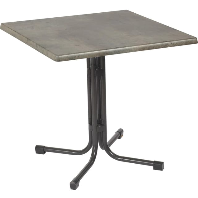 Acamp Klapptisch piazza Rechteckig Anthrazit-Cemento 70 cm x 70 cm