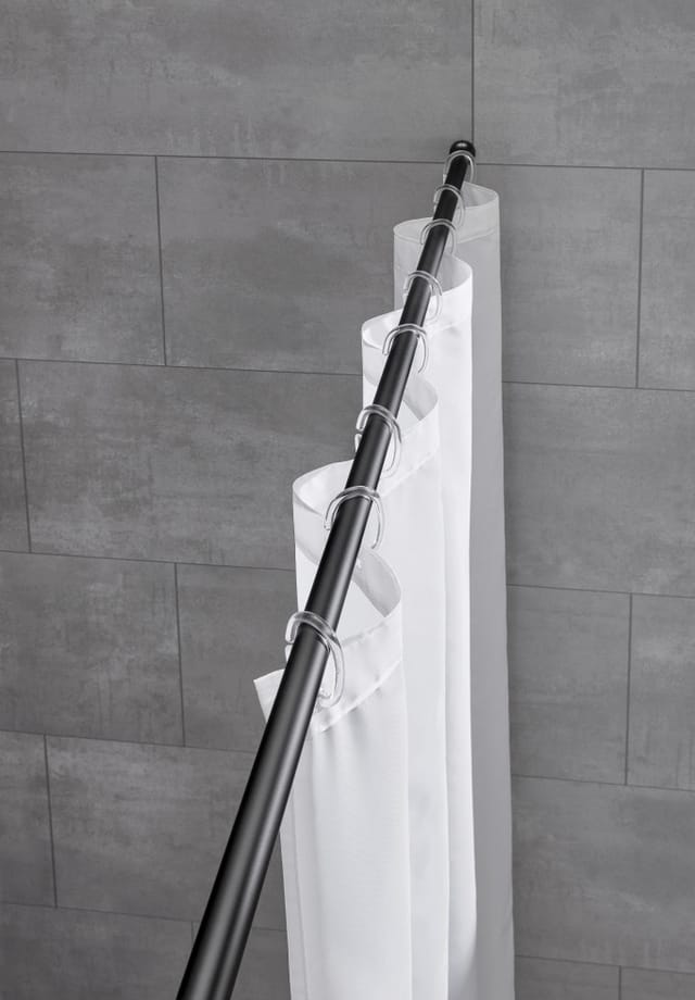 Kleine Wolke Federstange Federstange Schwarz 21mm 125-220cm