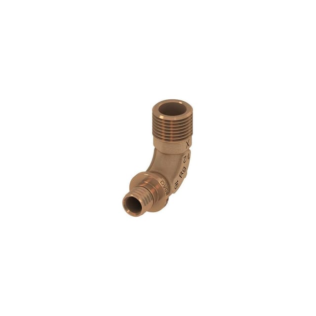 Teceflex Winkelübergangsnippel Dim. 20 mm x R 1/2 Siliziumbronze