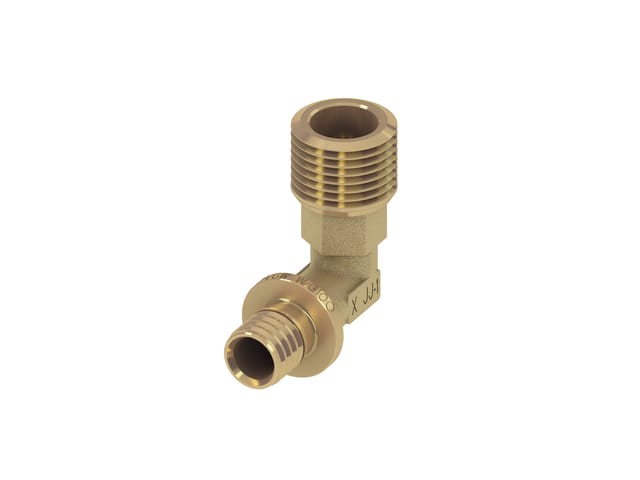 Teceflex Winkelübergangsnippel Dim. 25 mm x R 1 Siliziumbronze