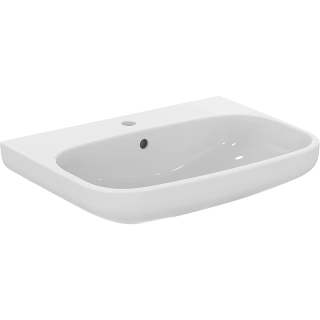 Ideal Standard Waschtisch i.life A 65x48 cm 1 Hahnloch mit Überlauf Weiß