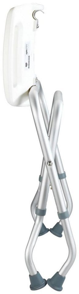 Wenko Badhocker Secura klappbar Kunststoff 53,5 x 44,5-48,0 x 40-47 cm Weiß