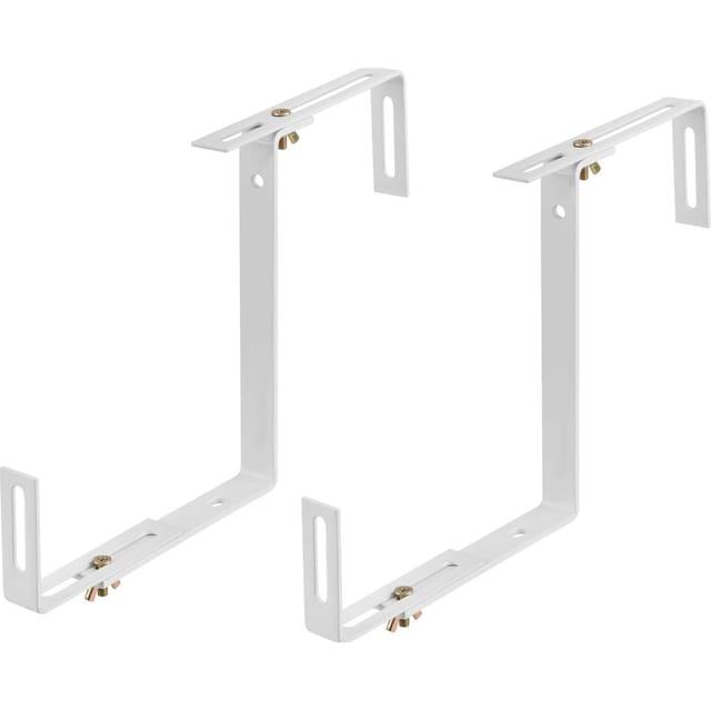 Balkonkastenhalter 2er Set Weiß