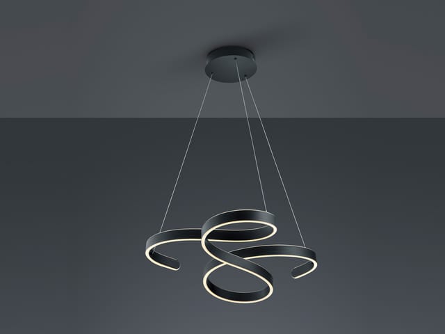 Trio LED-Pendelleuchte Francis Anthrazit