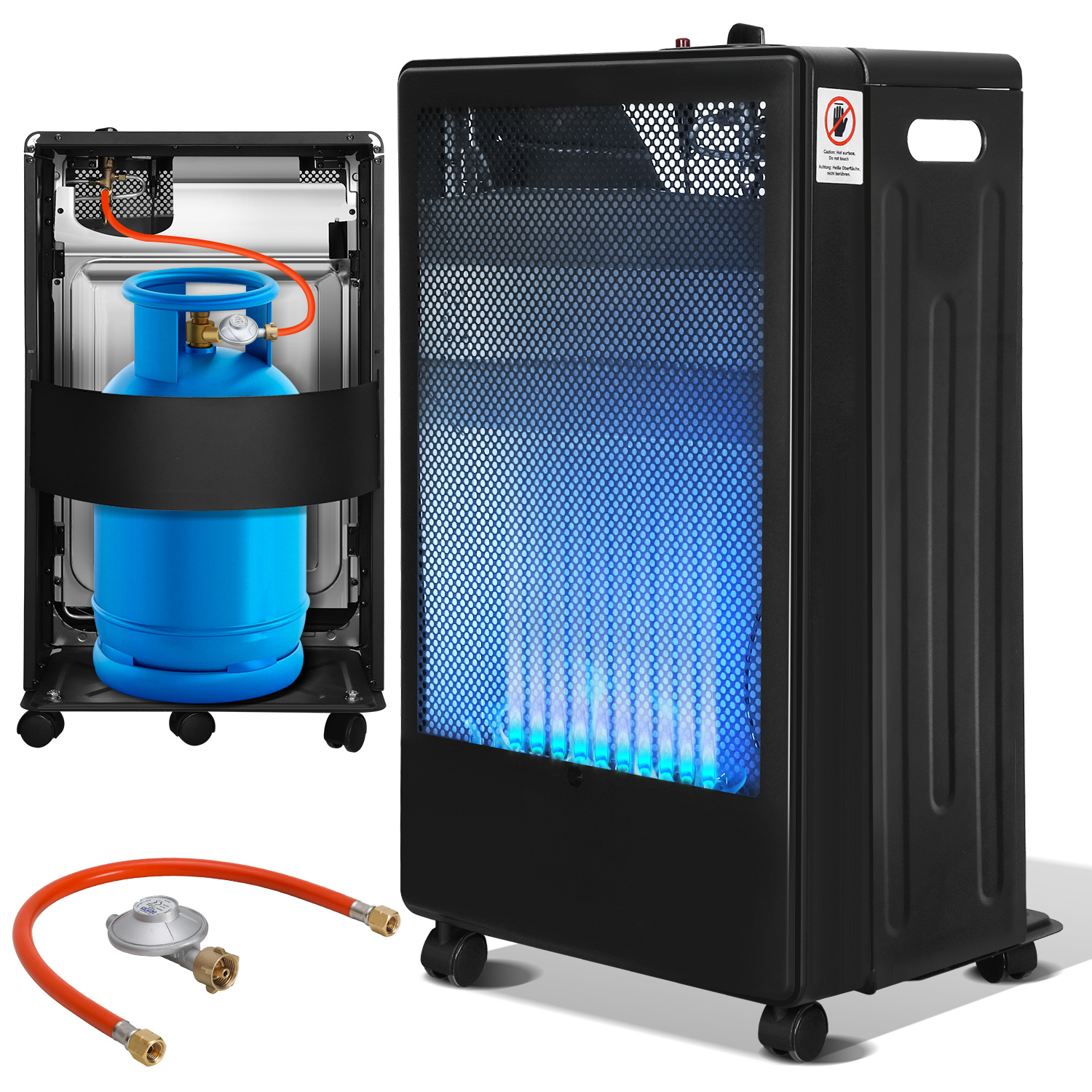 Tolletour Gasheizung 3,8 Kw Mit Blue-flame-technik Und 2 Heizstufen