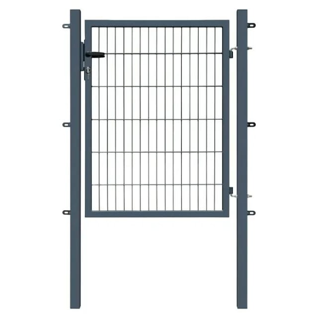Gartentor Basic für Doppelstabmattenzaun Anthrazit 100 cm x 100 cm