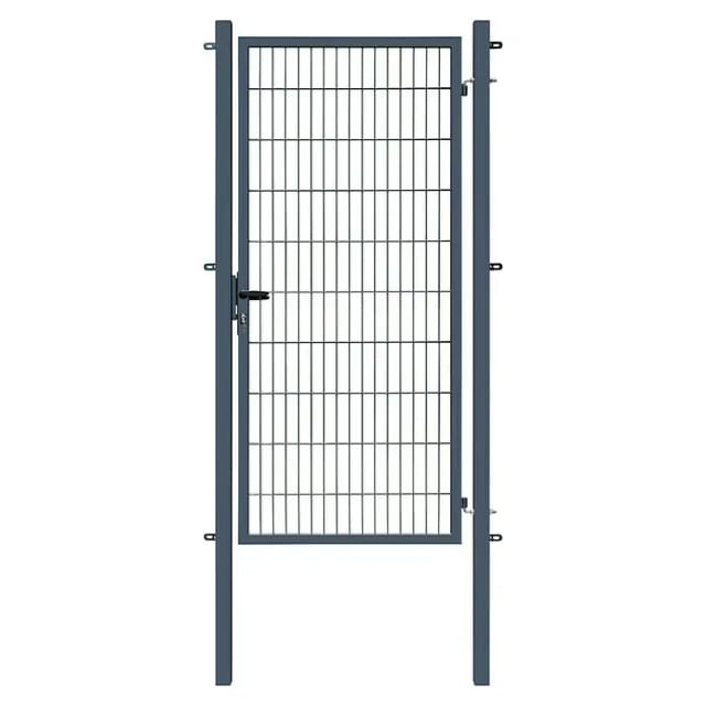 Gartentor Basic für Doppelstabmattenzaun Anthrazit 100 cm x 200 cm