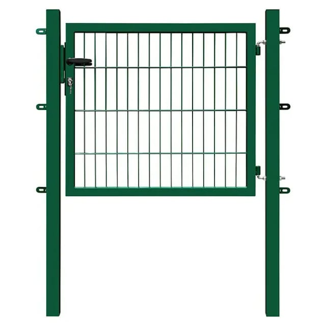 Gartentor Basic für Doppelstabmattenzaun Moosgrün 100 cm x 80 cm