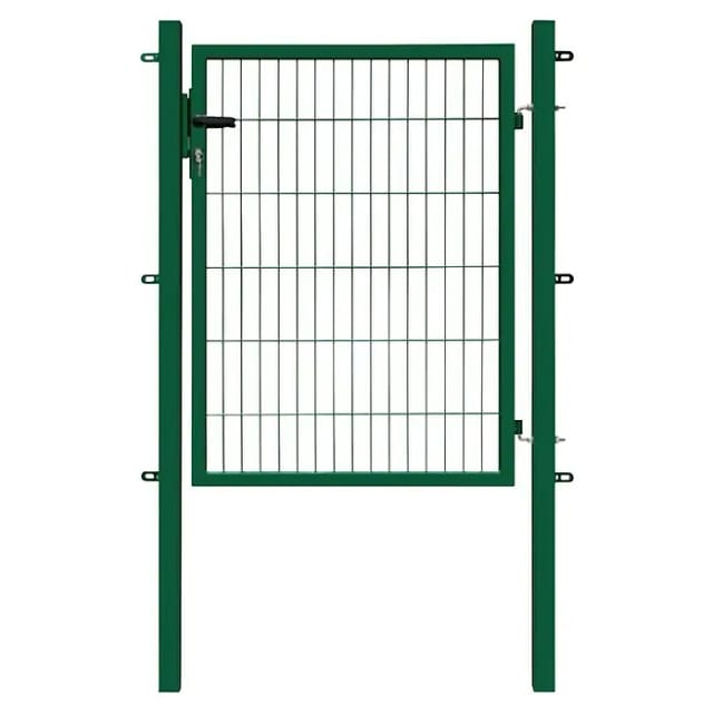 Gartentor Basic für Doppelstabmattenzaun Moosgrün 100 cm x 100 cm