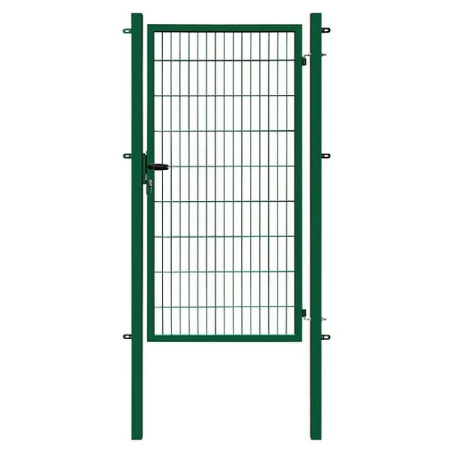 Gartentor Basic für Doppelstabmattenzaun Moosgrün 100 cm x 180 cm