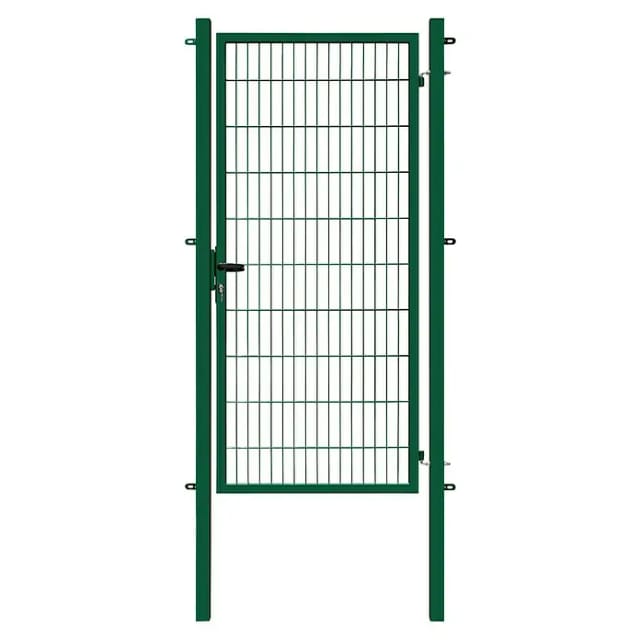 Gartentor Basic für Doppelstabmattenzaun Moosgrün 100 cm x 200 cm