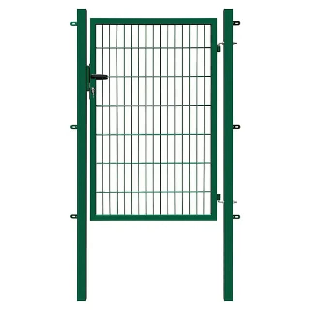 Gartentor Basic für Doppelstabmattenzaun Moosgrün 120 cm x 140 cm