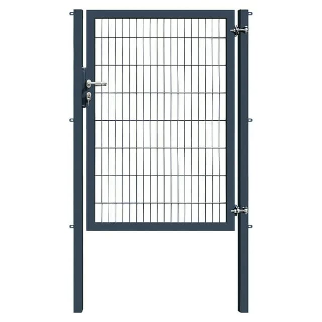 Gartentor Industrietor für Doppelstabzaun 6/5/6 mm Anthrazit 120 cm x 160 cm