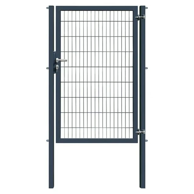 Gartentor Industrietor für Doppelstabzaun 6/5/6 mm Anthrazit 120 cm x 180 cm