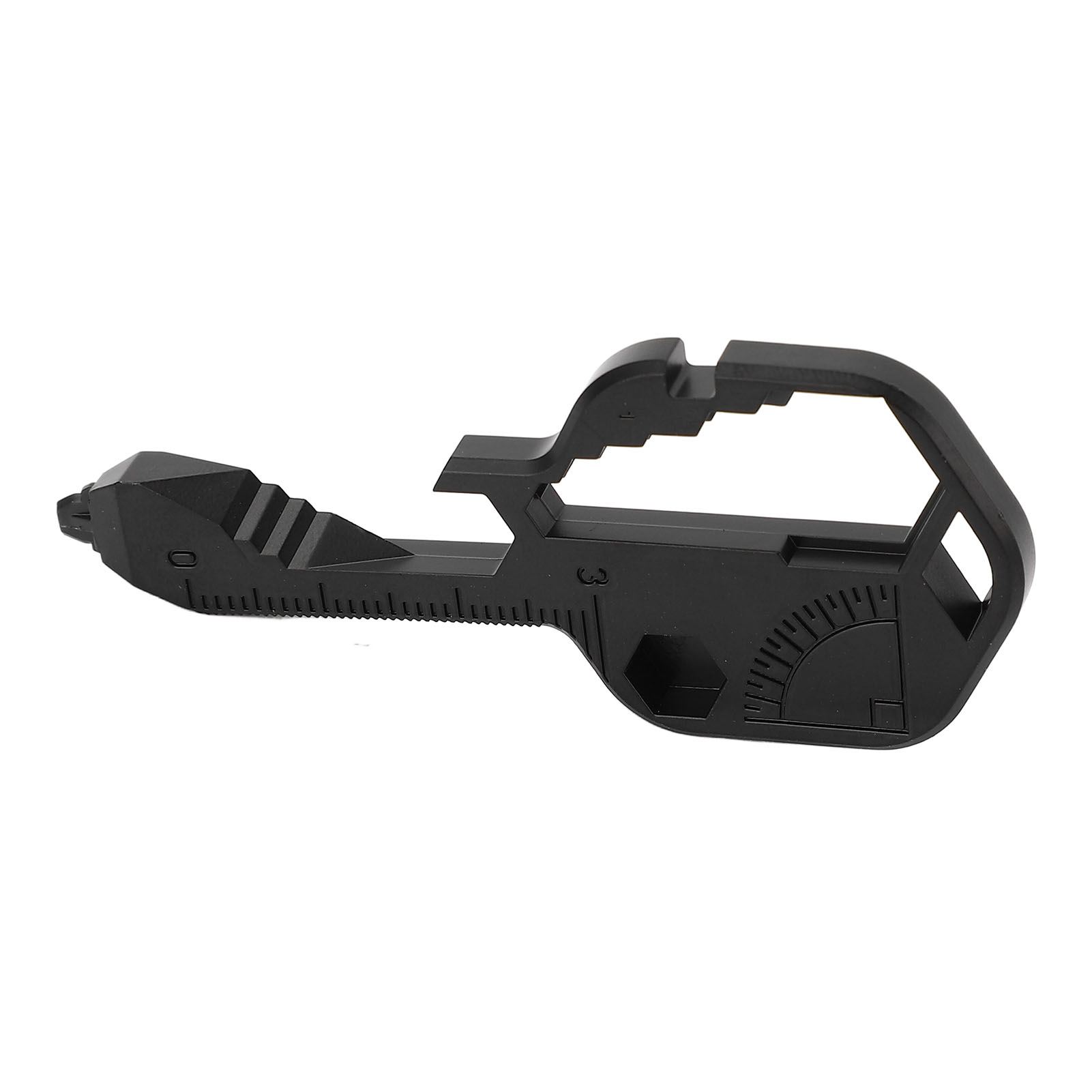 24-in-1 Multifunktionsschlüssel, Tragbarer Schlüsselanhänger Aus Edelstahl, Multitool Für Outdoor-aktivitäten, Schwarz