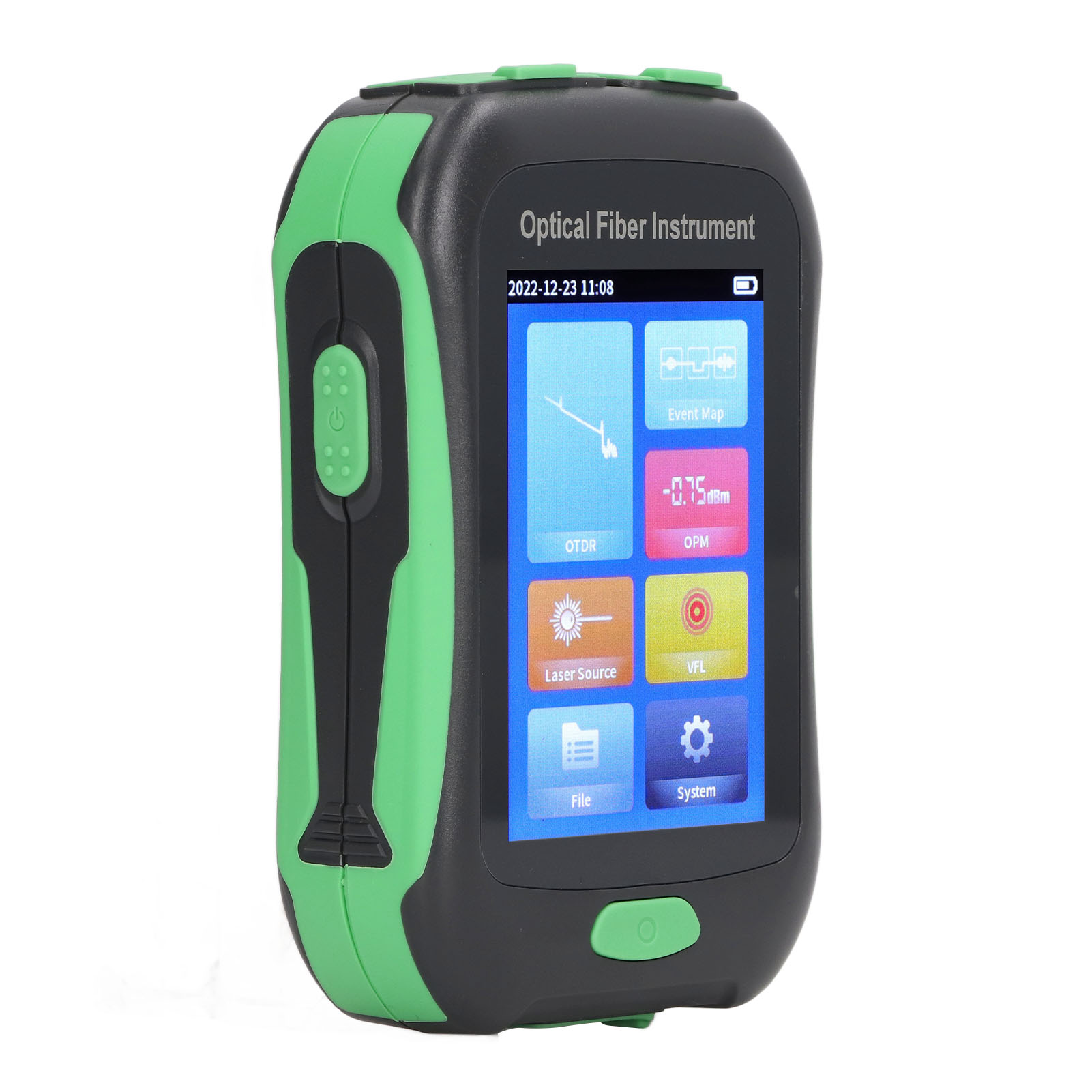 Optisches Zeitbereichsreflektometer (otdr) 1550 Nm, 20 Db, 3,5-zoll-touchscreen, Glasfaser-tester, 100–240 V, Eu-stecker