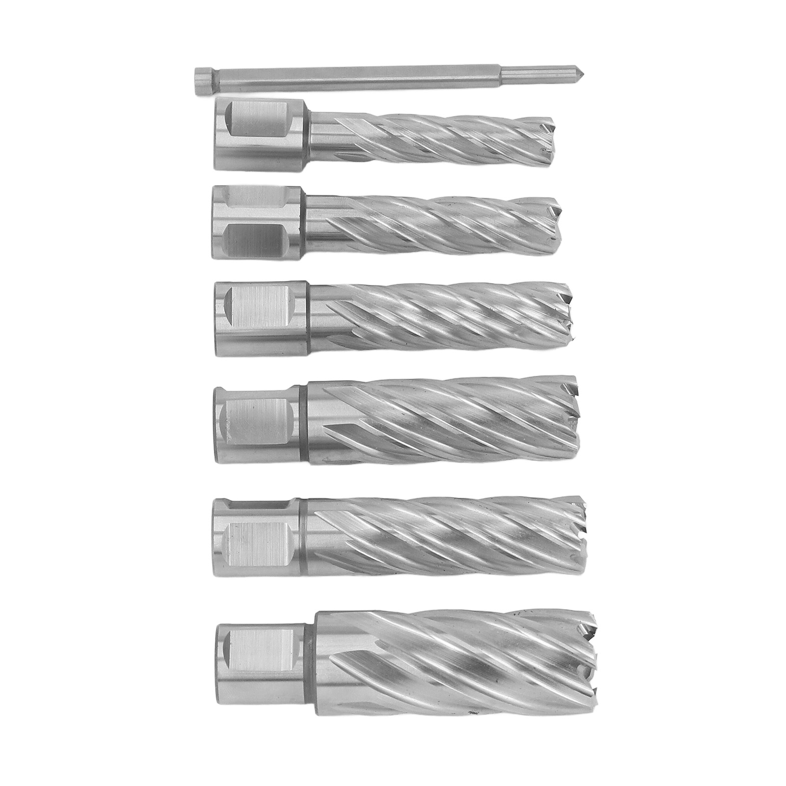 7-teiliges Set Aus 3-schneidigen Hartmetall-kernbohrern Für Metall