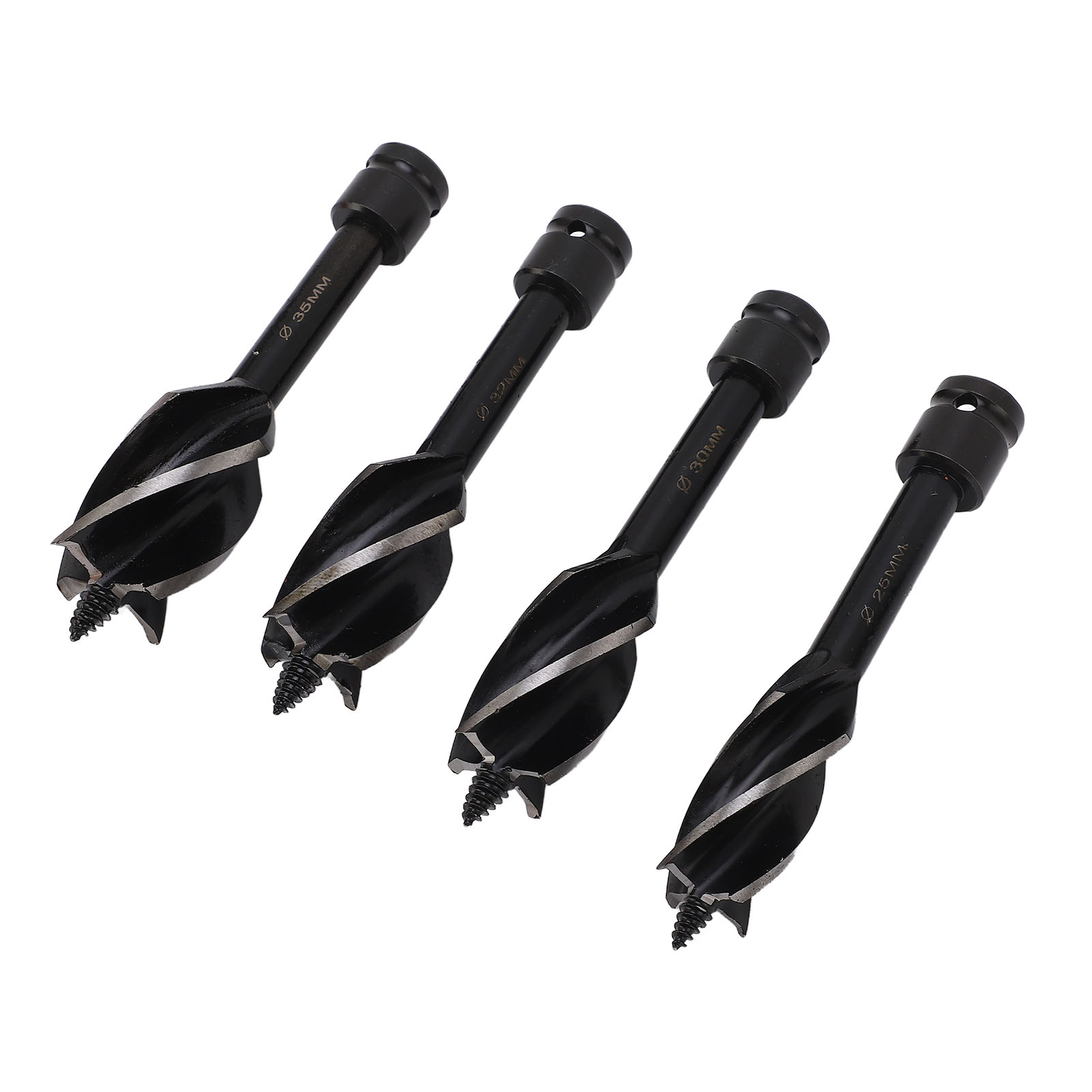 4-teiliges Holzbohrer-set Mit 4 Schneiden, Abnehmbarem Sechskantschaft Und Effizientem Bohrer-set