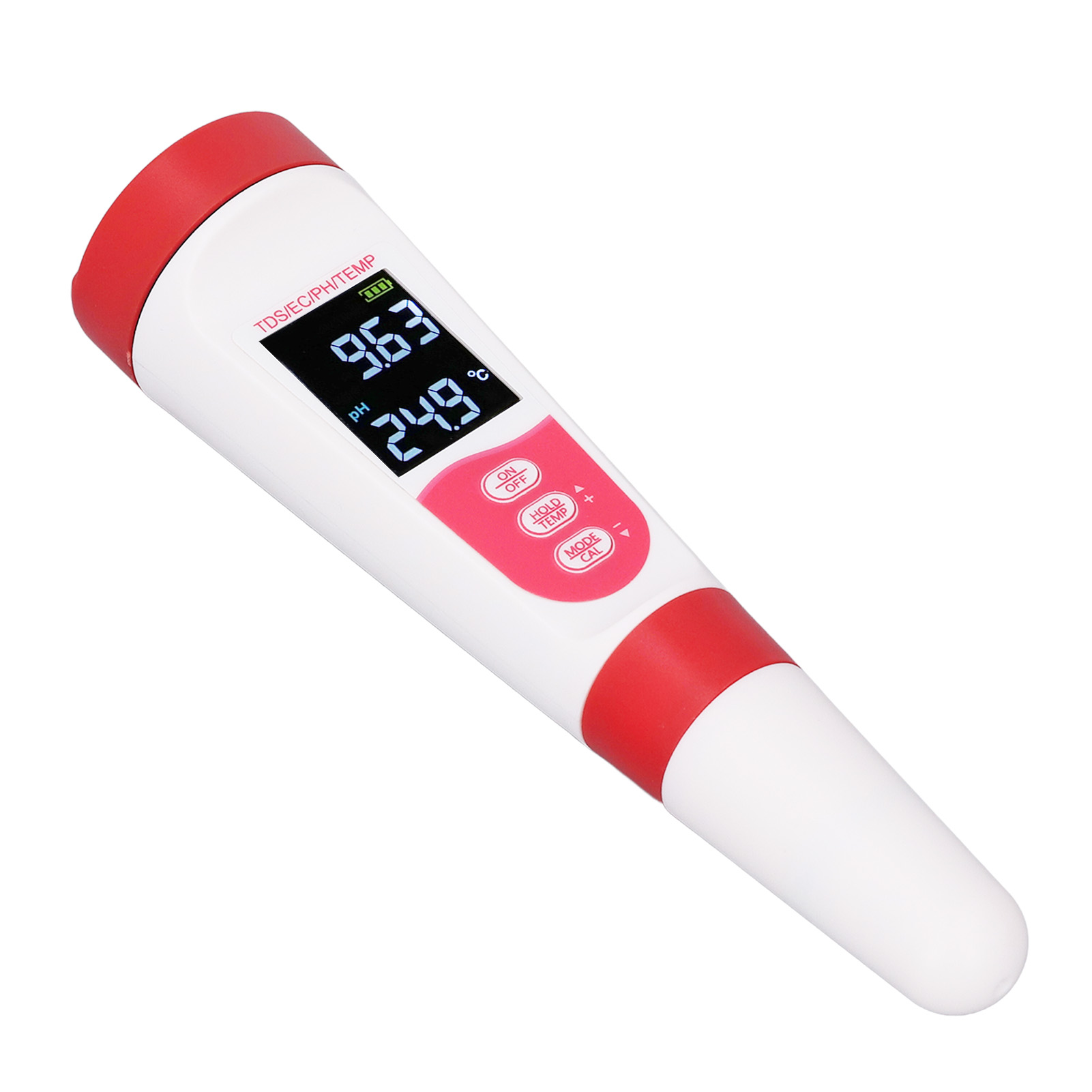 Digitaler Wassertester 4 In 1: Tds-, Ec-, Ph- Und Temperaturmessung Per Stift, Hintergrundbeleuchtetes Display, Hochempfindlicher Wasserqualitätsdetektor