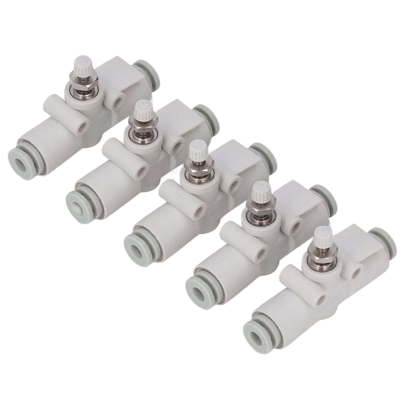 5 Stück Drosselventile, Gerader Durchgang, Pvc-regelventil, Pneumatische Verschraubungen Für 4 Mm Rohrdurchmesser