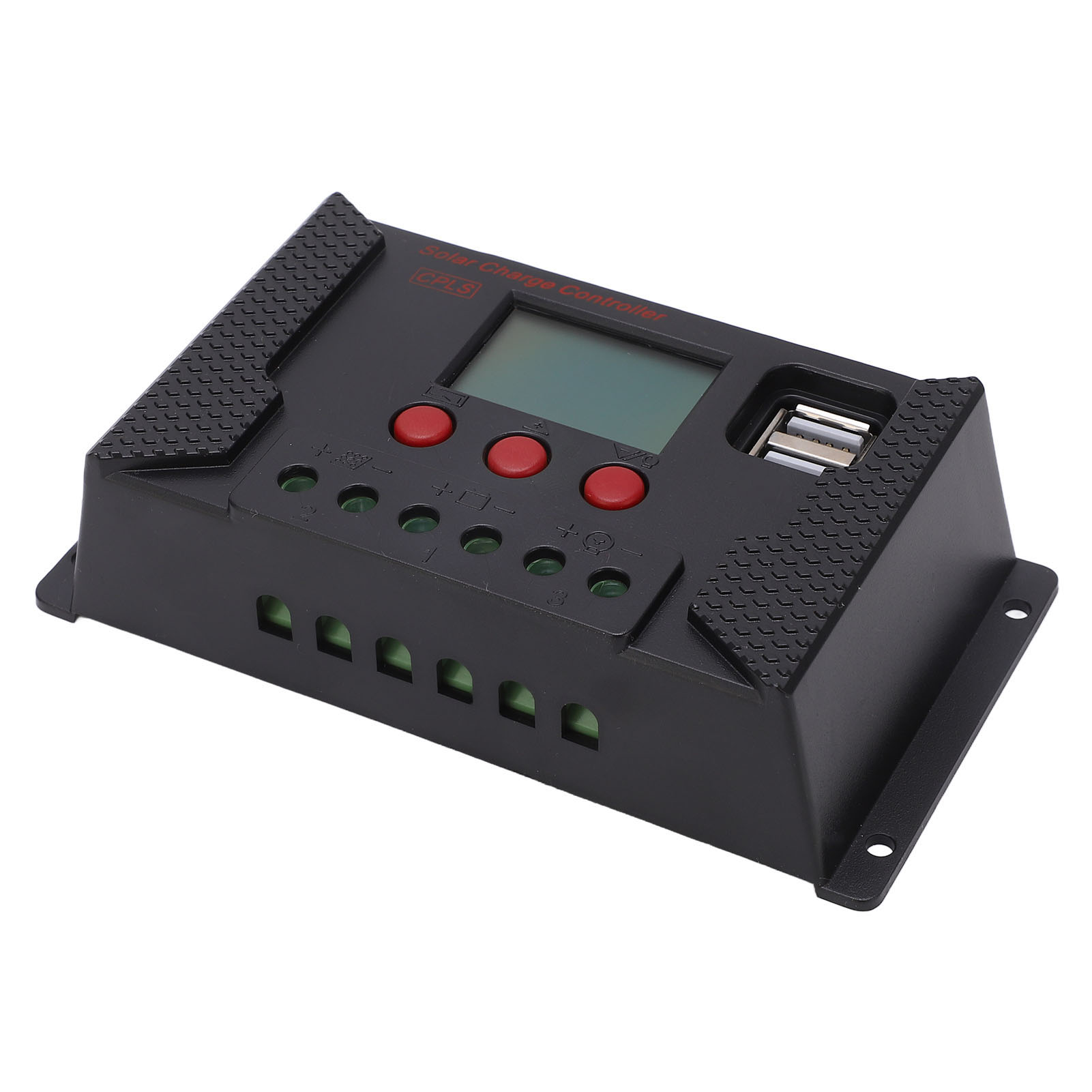 Solar-laderegler Mit Lcd-display, 12 V/24 V, Automatische Solarzellenerkennung, 30 A, Für Säurebatterien