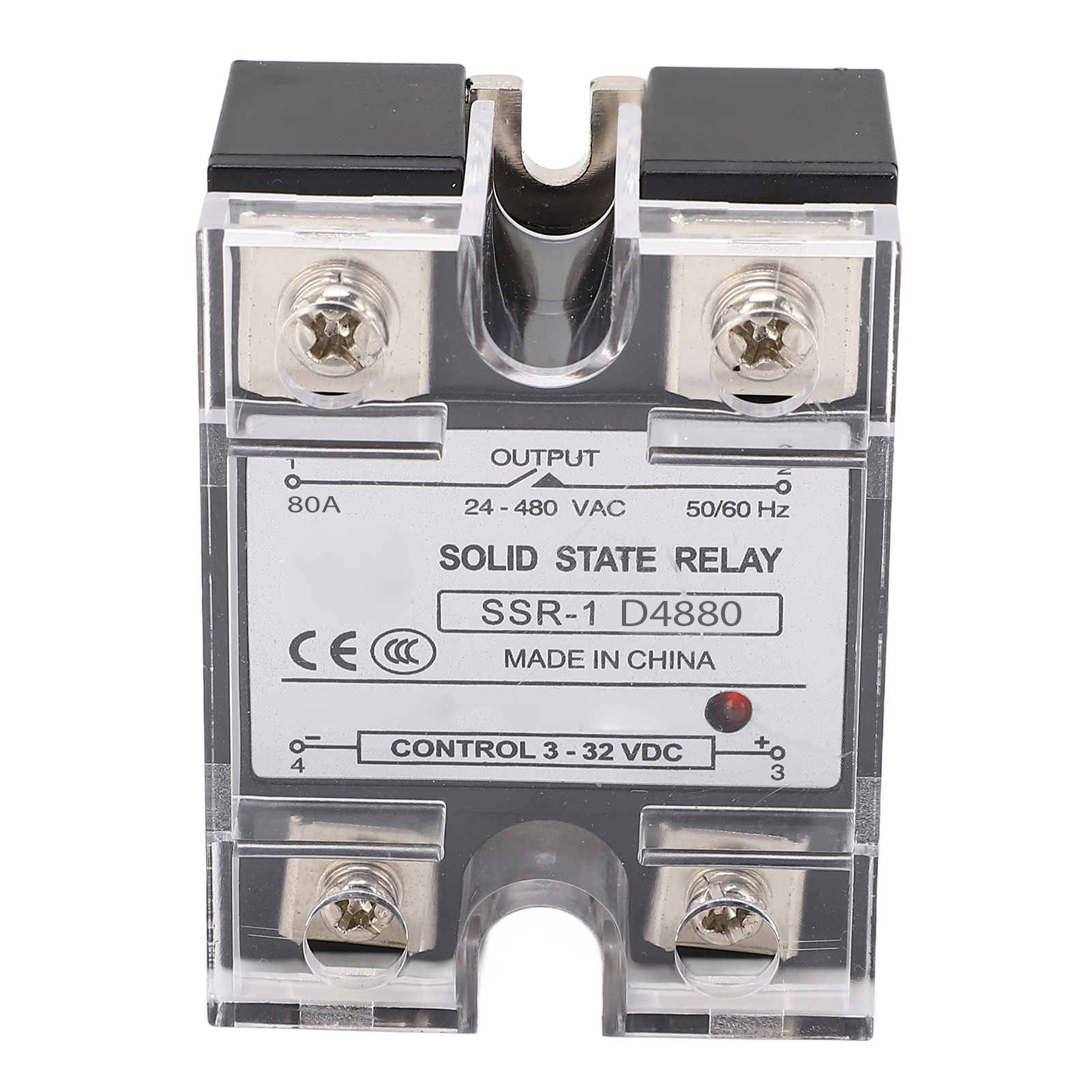 Halbleiterrelais 80 A, Schnell Schaltend, Störungsarm, Dc/ac-ssr-relais, 3–32 V Dc-steuerung, 24–480 V Ac-last