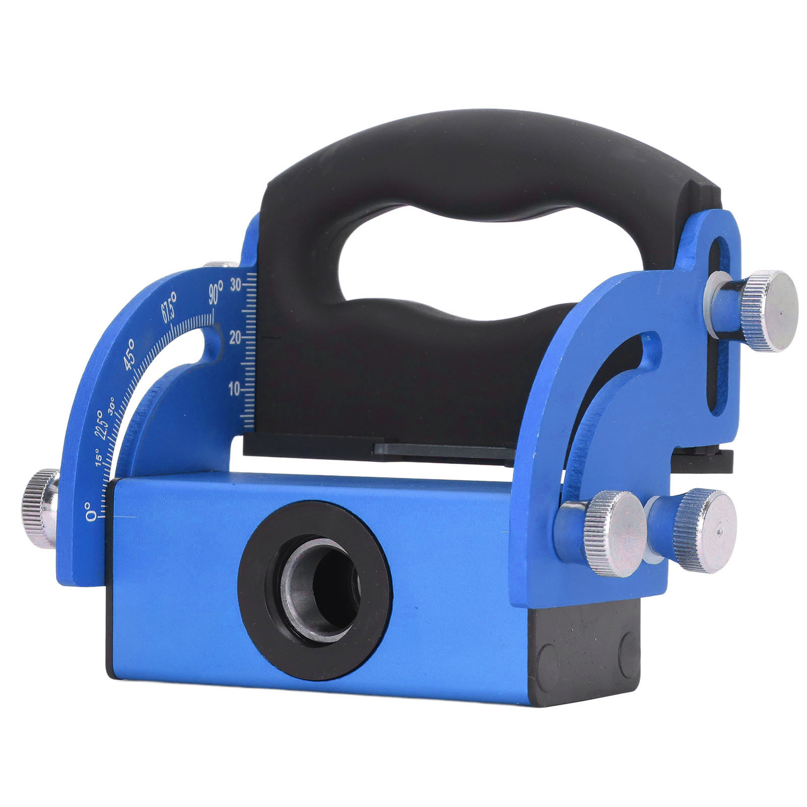 Bohrlochpositionierer Aus Aluminiumlegierung, Verstellbar Von 0–90°, Mit Klarer Skala, Für Schräge Bohrungen, Blau