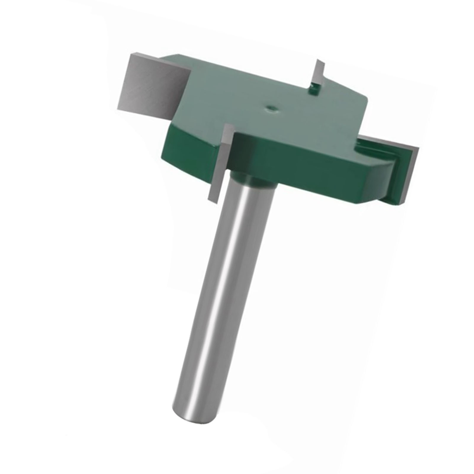 Holzfräser, 1/4" Schaft, 4-schneidig, Aus Kohlenstoffstahl, Rahmenprofilfräser Für Schreiner, Dunkelgrün, 1-3/4