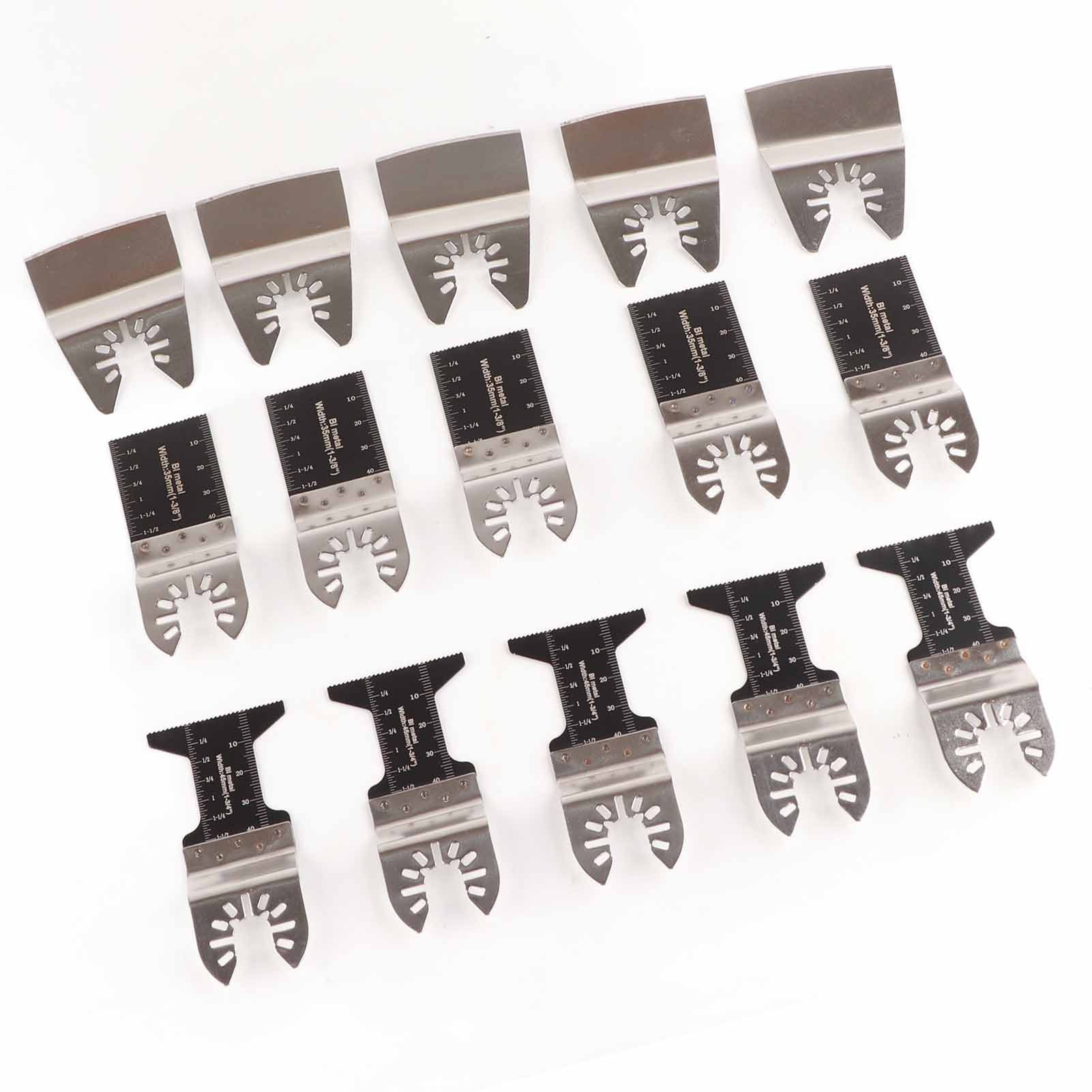 5er-pack Universal-oszillationssägeblätter 34 Mm 45 Mm Bimetall-gebogenes Oszillationswerkzeug-sägeblatt-set