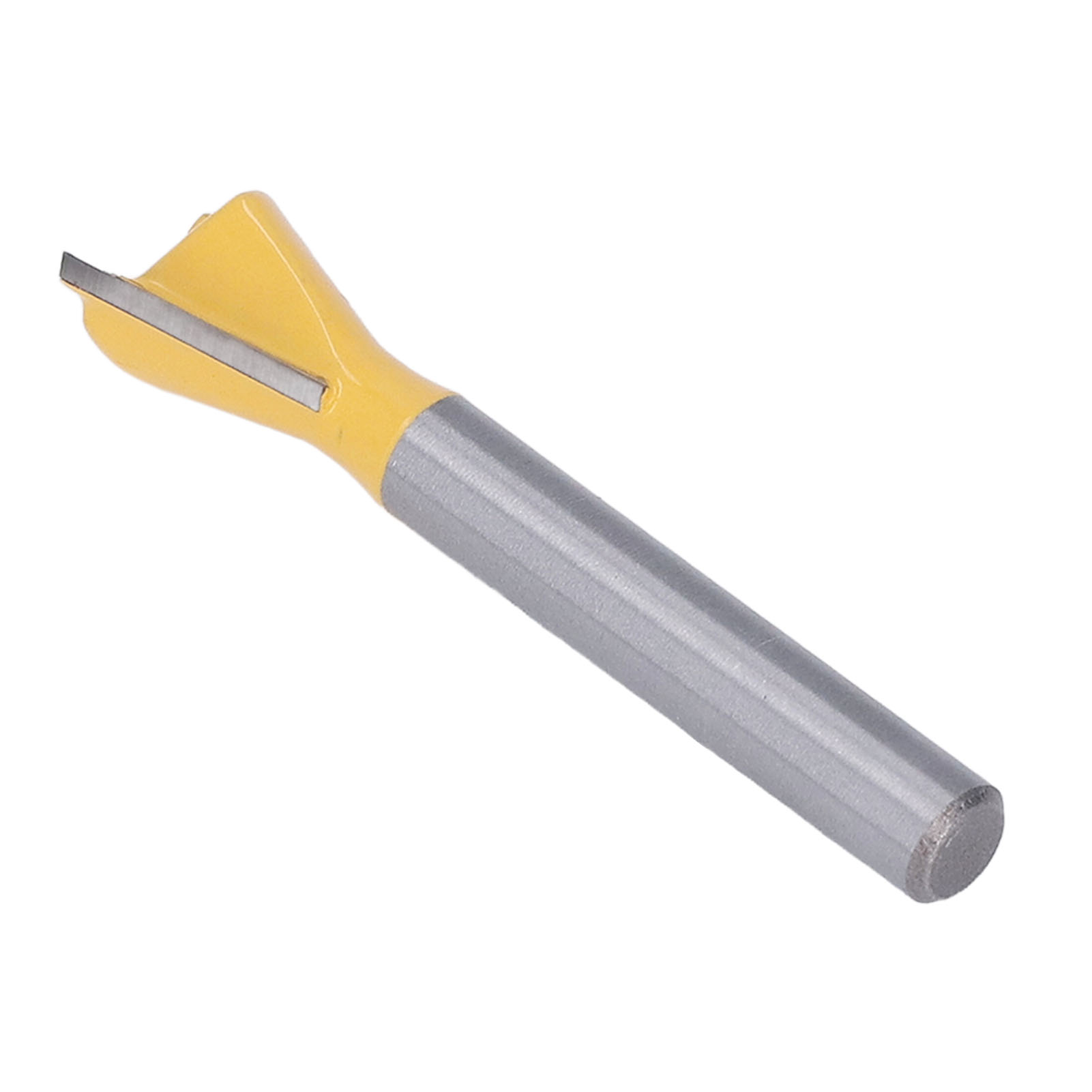 Schwalbenschwanzfräser, 6 Mm Schaft, Wolframlegierung, Hartmetall, Ptfe-beschichtung, Holzbearbeitung, Oberfräse, Gelb, 1/2