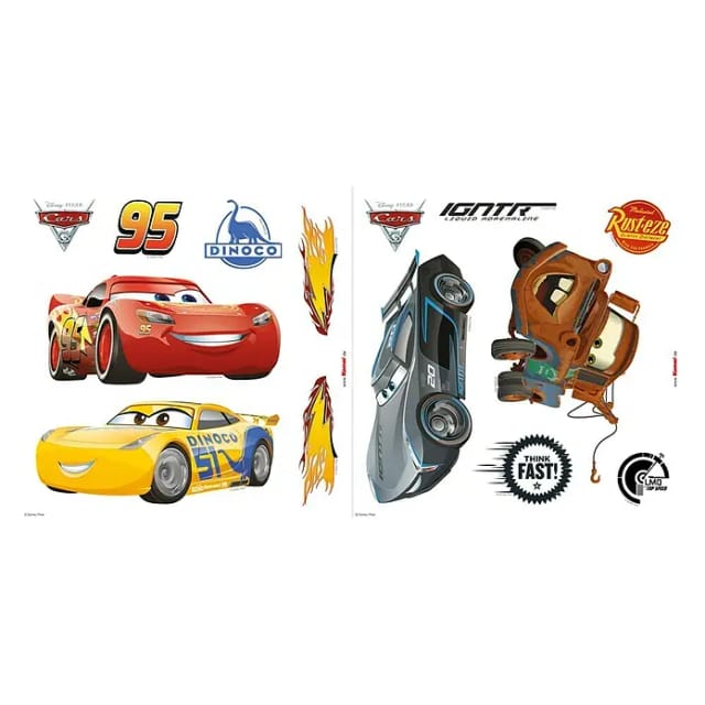 Komar Fenstersticker Cars 3 Autos 31 cm x 31 cm