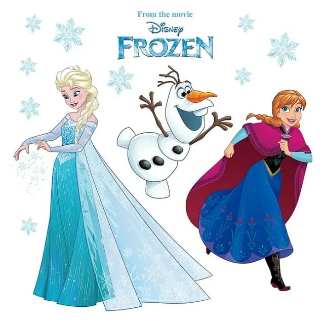 Komar Fenstersticker Frozen Snowflake 31 cm x 31 cm