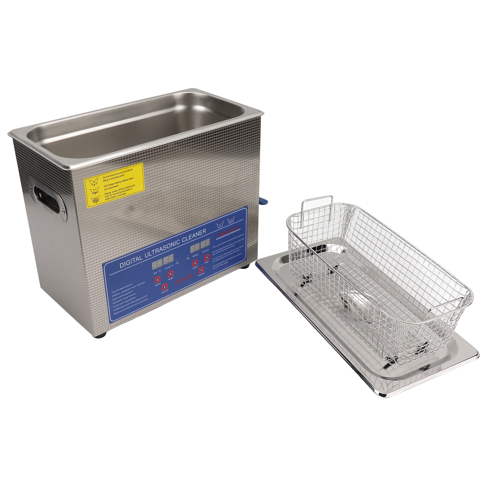 Ultraschall-schallplattenreiniger Mit Heizfunktion, 6 Liter Fassungsvermögen, Eu-stecker, 220–240 V, 50 Hz, Für Labore.