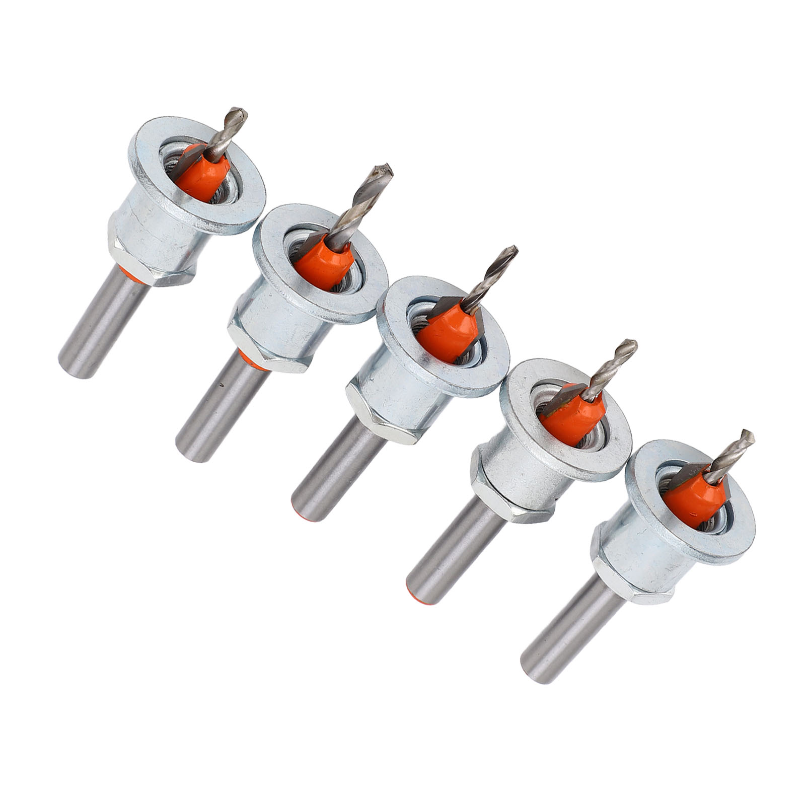 5-teiliges Set Senkbohrer Aus Legiertem Stahl, Verstellbar, Konisch, Selbstschneidend
