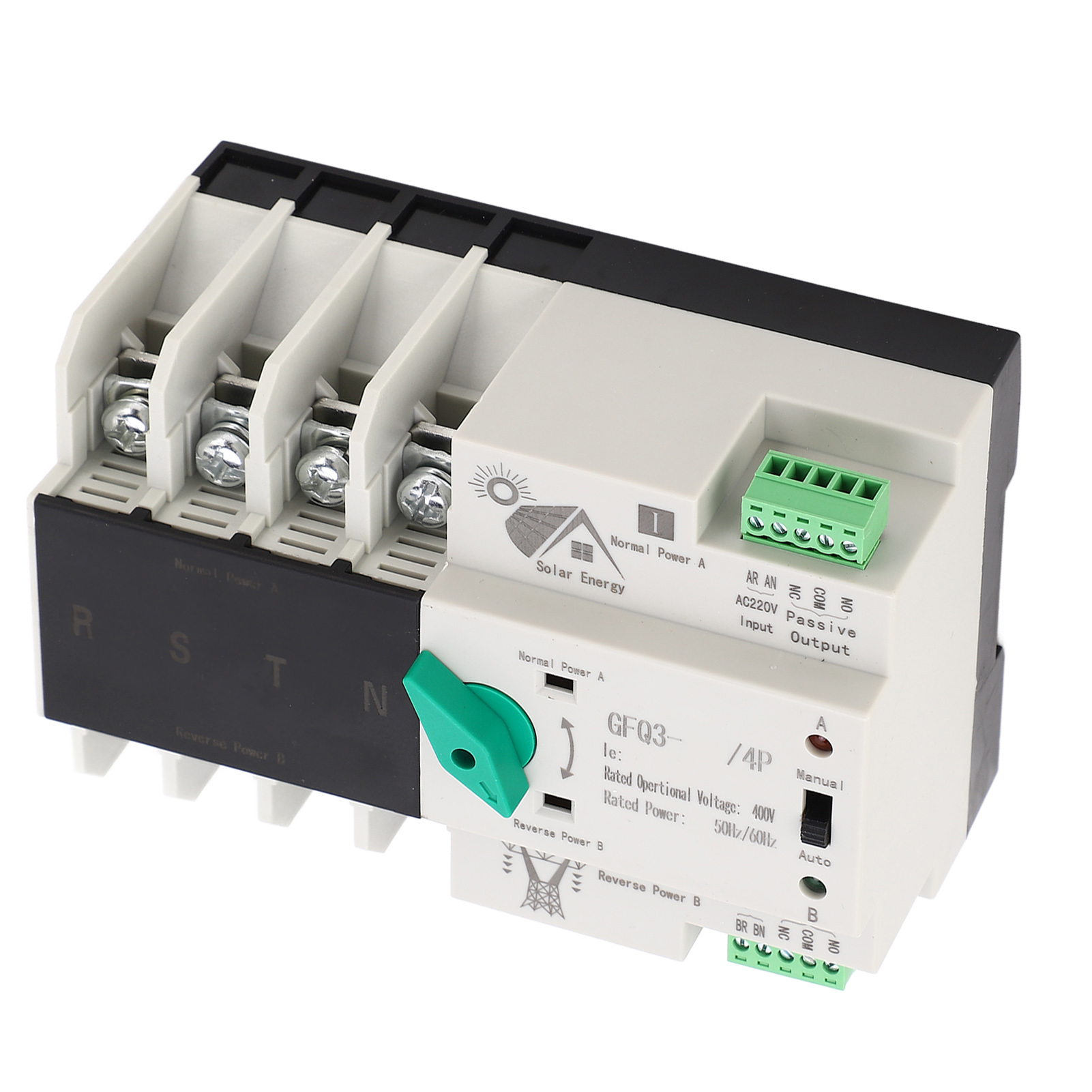 Automatischer Ac400v Dual-power-umschalter 4p 50 Oder 60hz Doppel-leistungsschalter 80a Für Fabriken Und Einkaufszentren