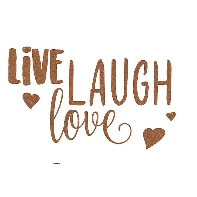 Komar Deko-Sticker Live Laugh Love 50 cm x 70 cm