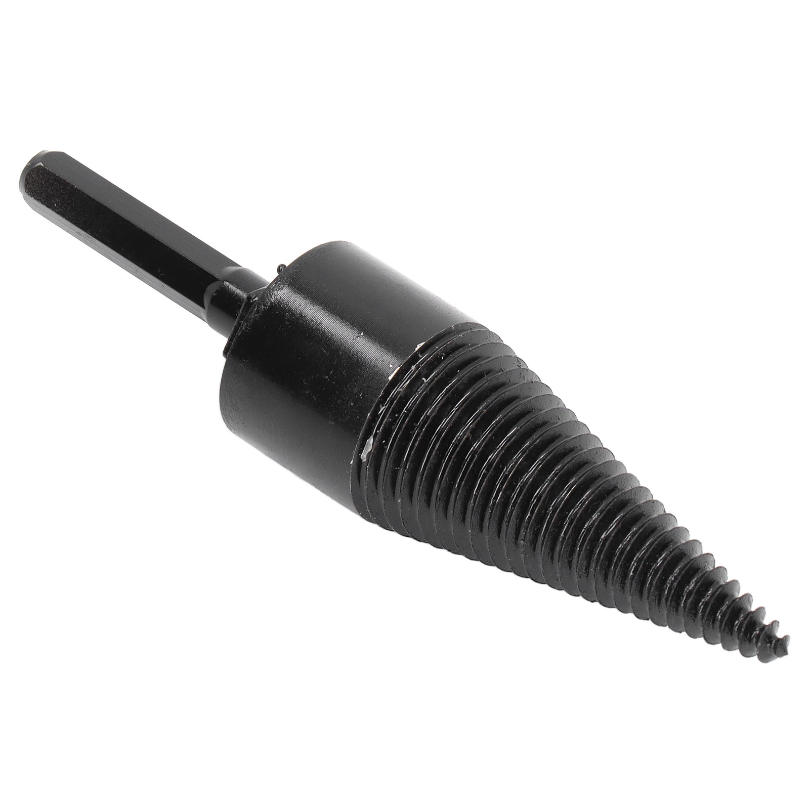 Brennholzbohrer, Holzspalter, Kohlenstoffstahl, Kegel-sechskantschaft, Bohrwerkzeug, Schwarz, 32 Mm / 1,26 Zoll