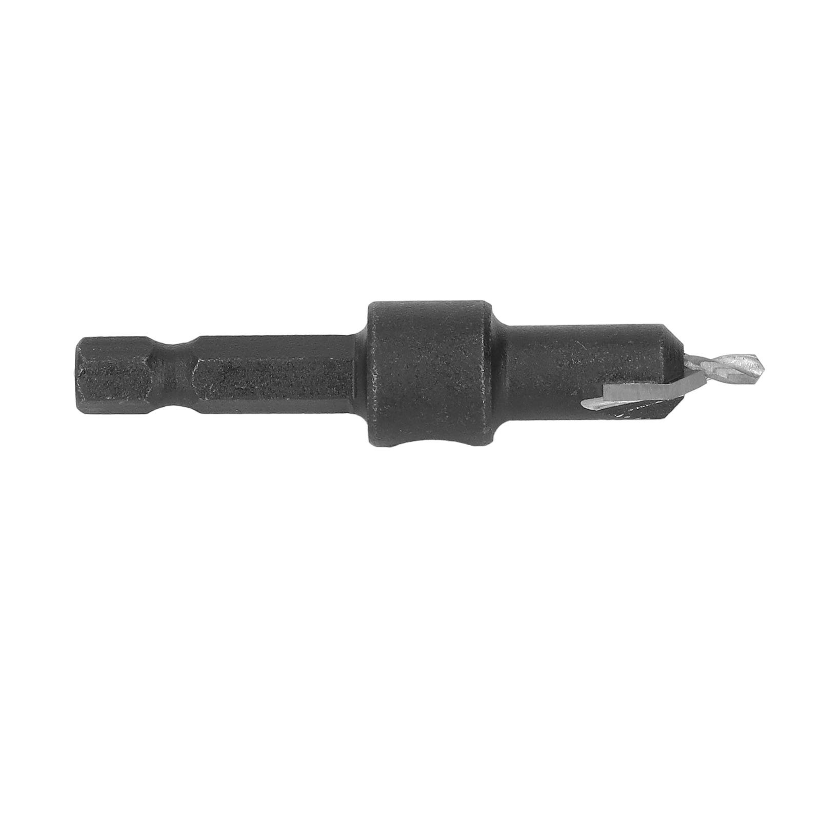 Senkbohrer Mit Spitzem Kopf, Breiter Nut, Hartmetall, Verstellbarem Sechskantschaft, Schwarz