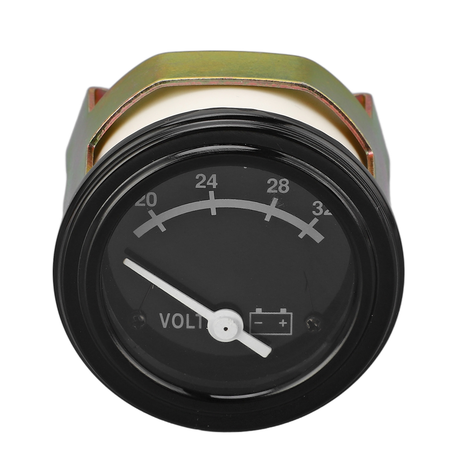 Analoges Voltmeter Für Generatoren, Dieselgeneratoren, Rundes Einbaumessgerät, Spannungsmesser-zubehör Für Cummins 24v
