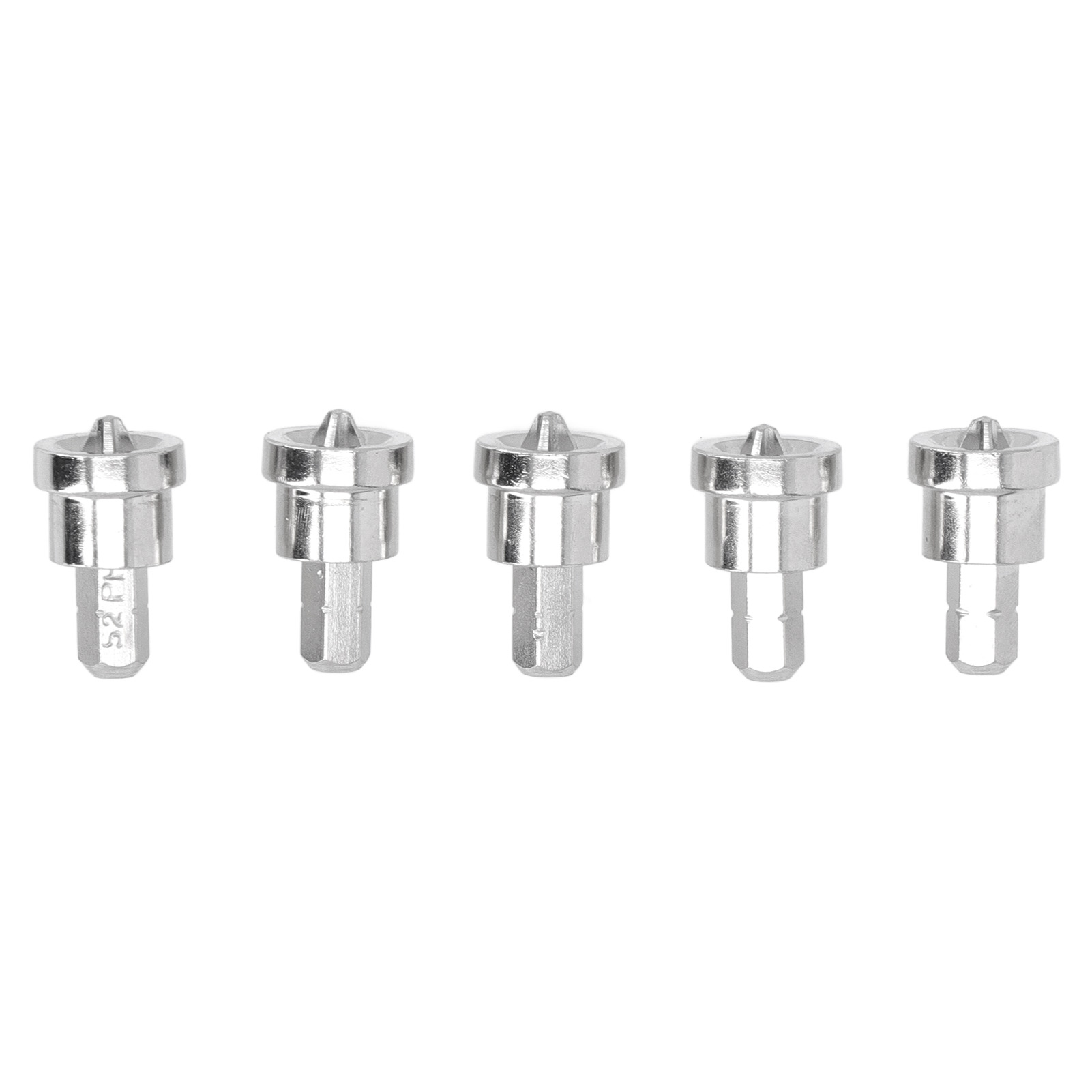 5-teiliges Set Magnetischer Schraubendreherbits, 25 Mm Sechskantschaft, Magnetisch, Aus Chrom-vanadium-stahl, Ph2-schraubendreherbit