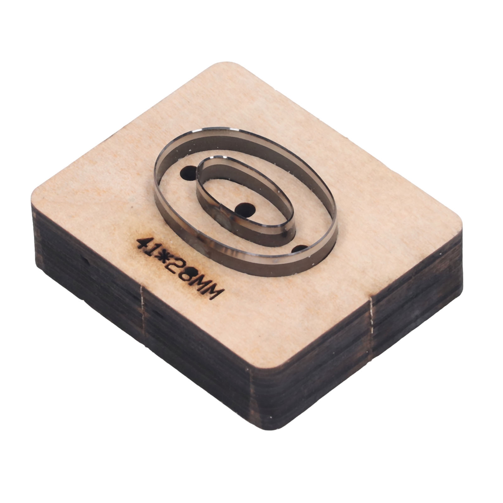 Stanzform Nr. 0 Für Leder, Geeignet Für Karton, Gummistanze, 41 X 28 Mm
