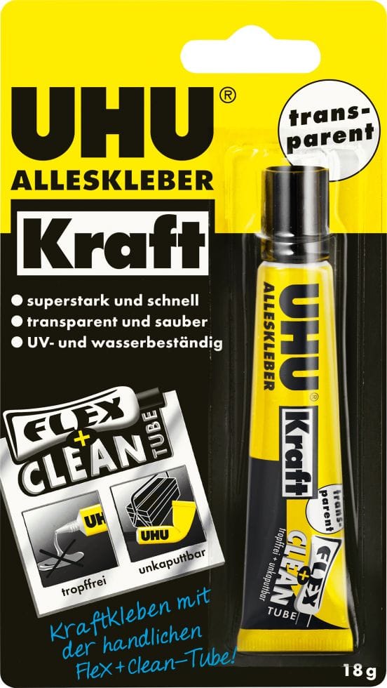Uhu Alleskleber Kraft Transparent Flex Tube 18 g
