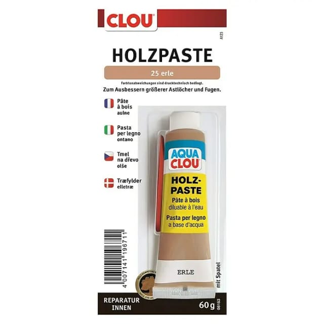 Clou Holzpaste wasserverdünnbar Erle 60 g