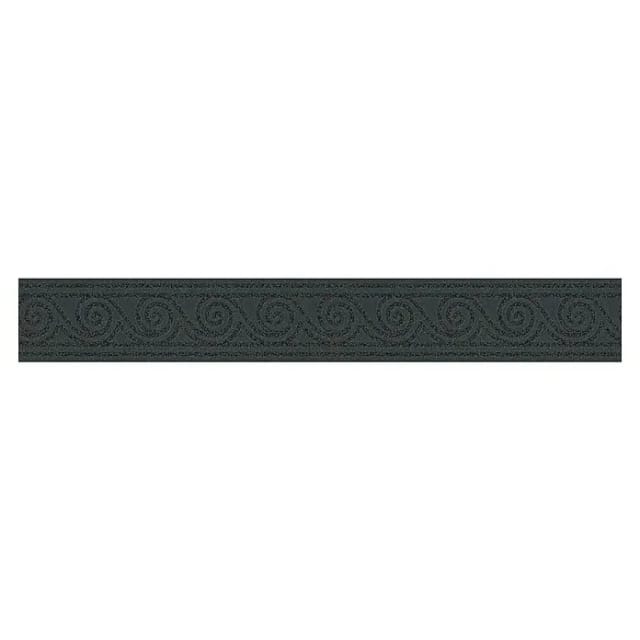 A.S. Création Borte selbstklebend Wellenmuster 5 m x 8 cm Schwarz-Metallic