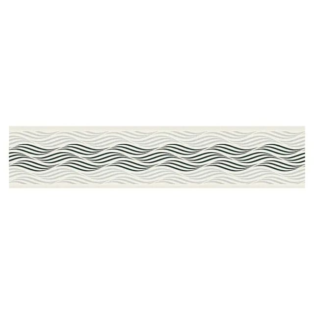 A.S. Création Borte selbstklebend Wellenmuster 5 m x 13 cm Beige-Schwarz