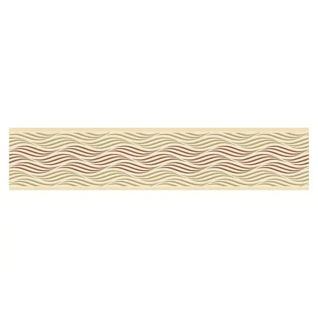 A.S. Création Borte selbstklebend Wellenmuster 5 m x 13 cm Beige-Braun