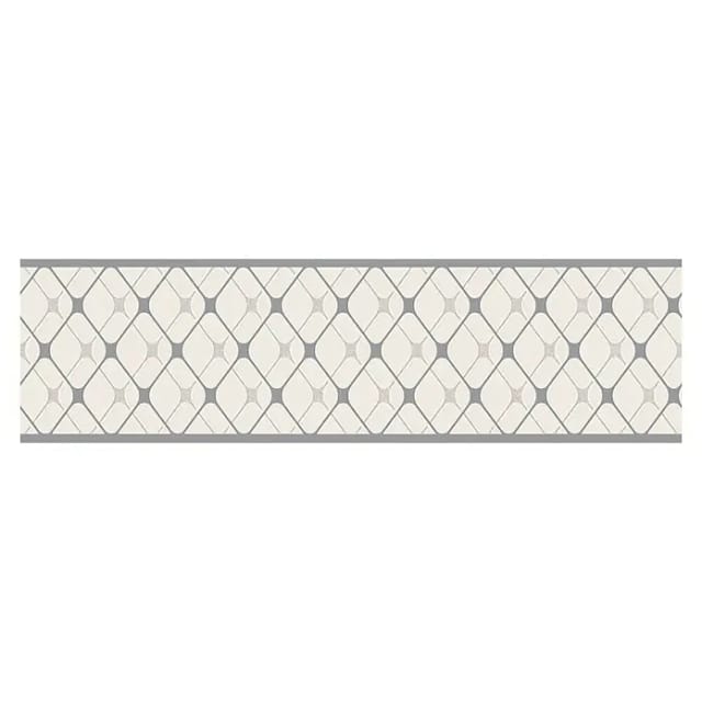 A.S. Création Borte selbstklebend Geometrisch 5 m x 17 cm Weiß-Grau